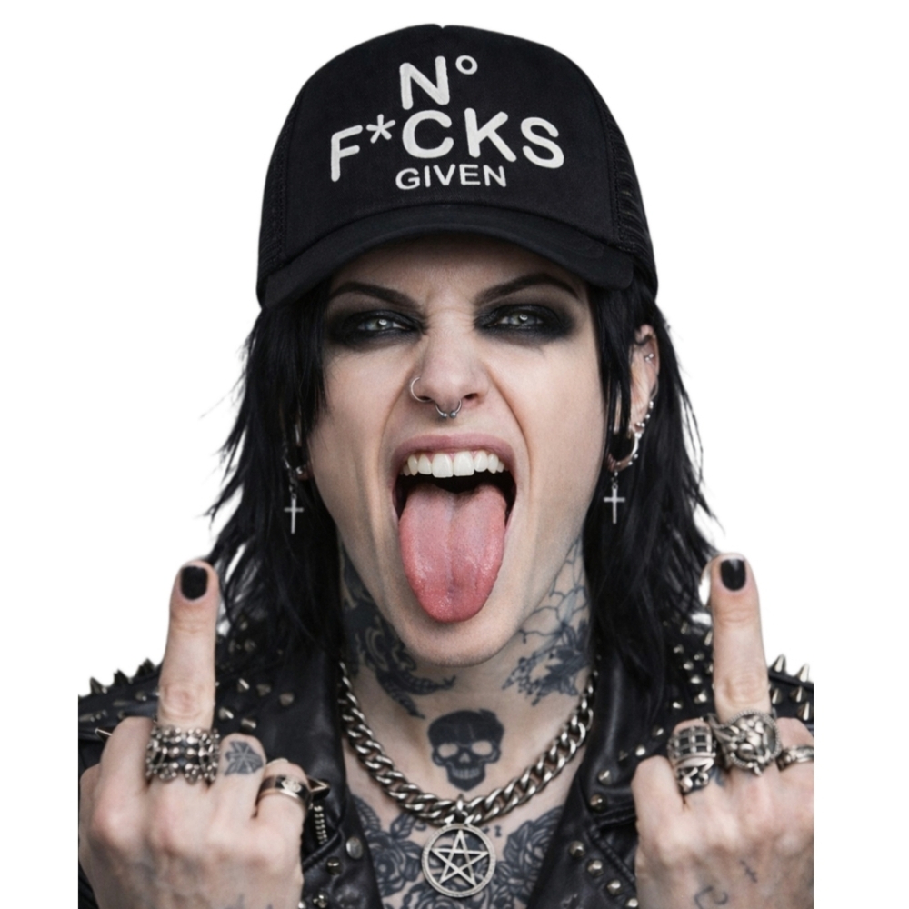 Reason No Fs Given Black Trucker Cap